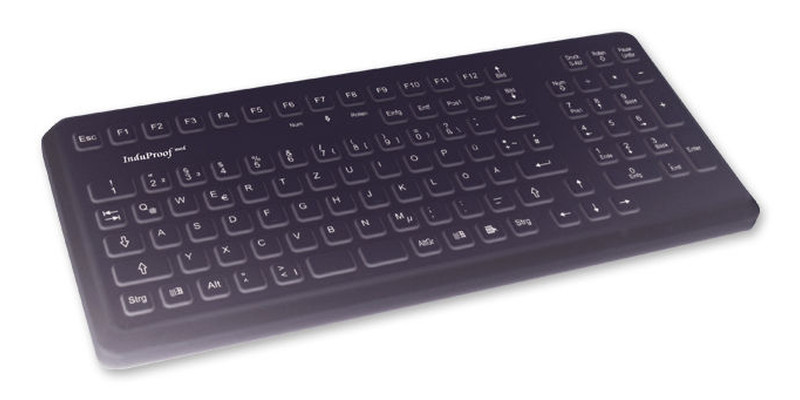 Induproof Med toetsenbord, zwart, USB