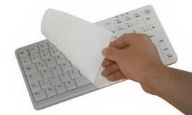 Compact Steriliseerbaar toetsenbord, wit, USB