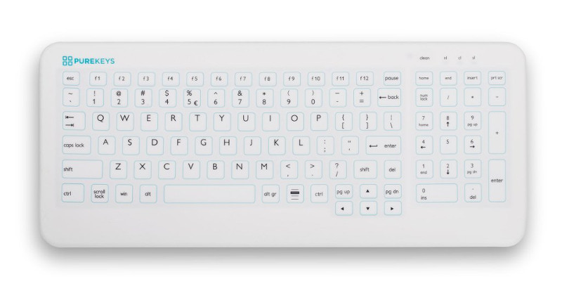 Purekeys Compact (VESA) toetsenbord, wit