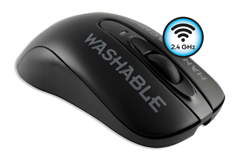 C-mouse met scrollwheel draadloos, zwart