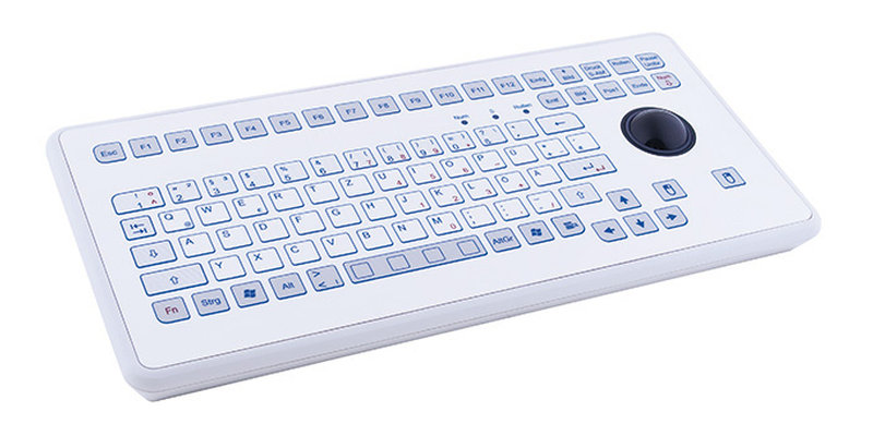 Compact industrieel folie toetsenbord met Trackball  II, USB