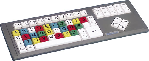 Grote Toetsen LX toetsenbord, color, ABC, Hoofdletters